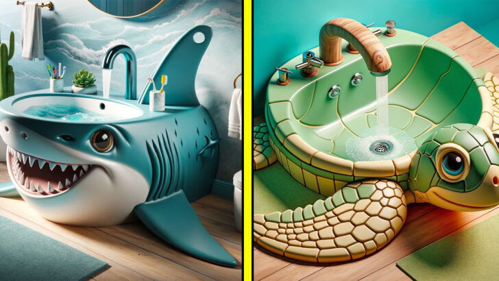 These Sea Creature Sinks Are the Ultimate Splash of Fun for Your Kids Bathroom