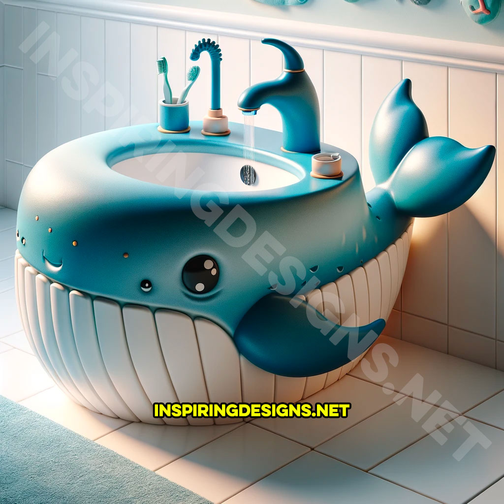 Sea Creature Sinks - Whale Kids Sink