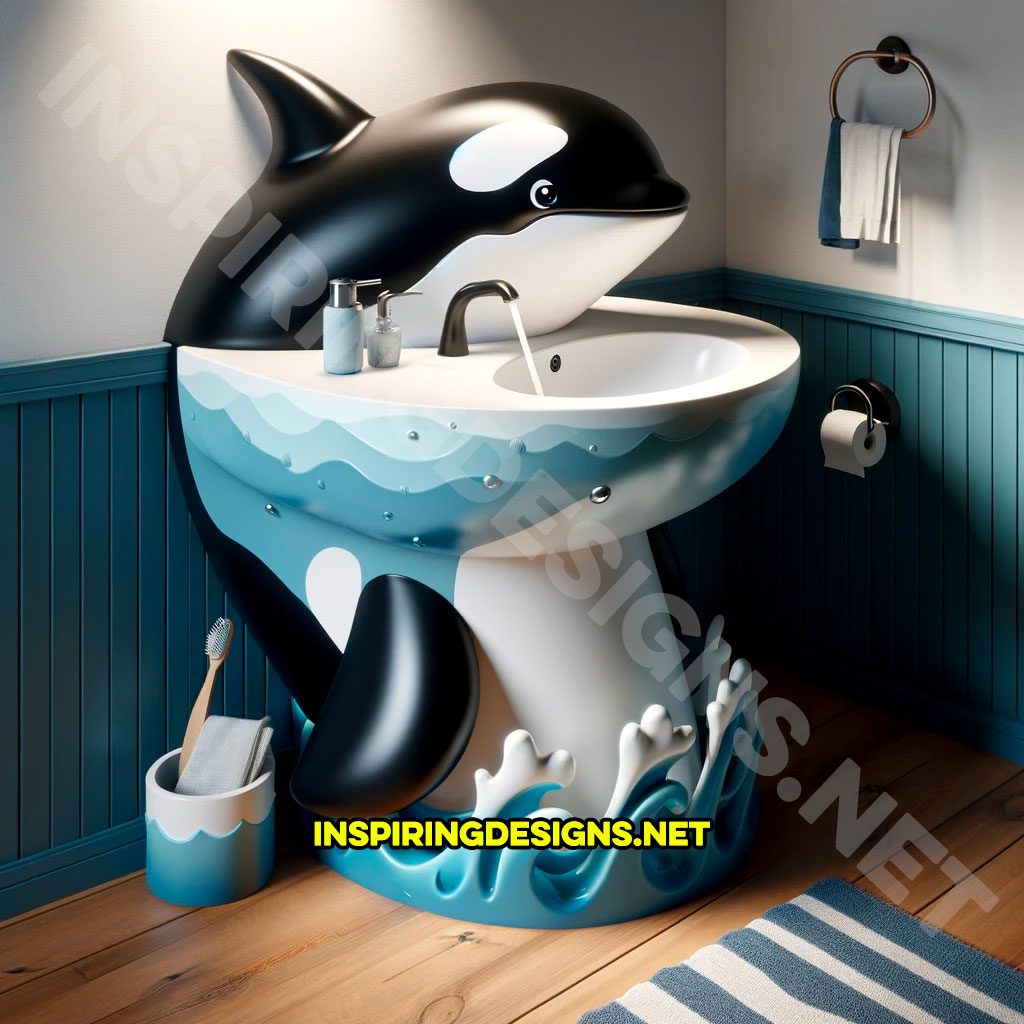 Sea Creature Sinks - Orca Whale Kids Sink