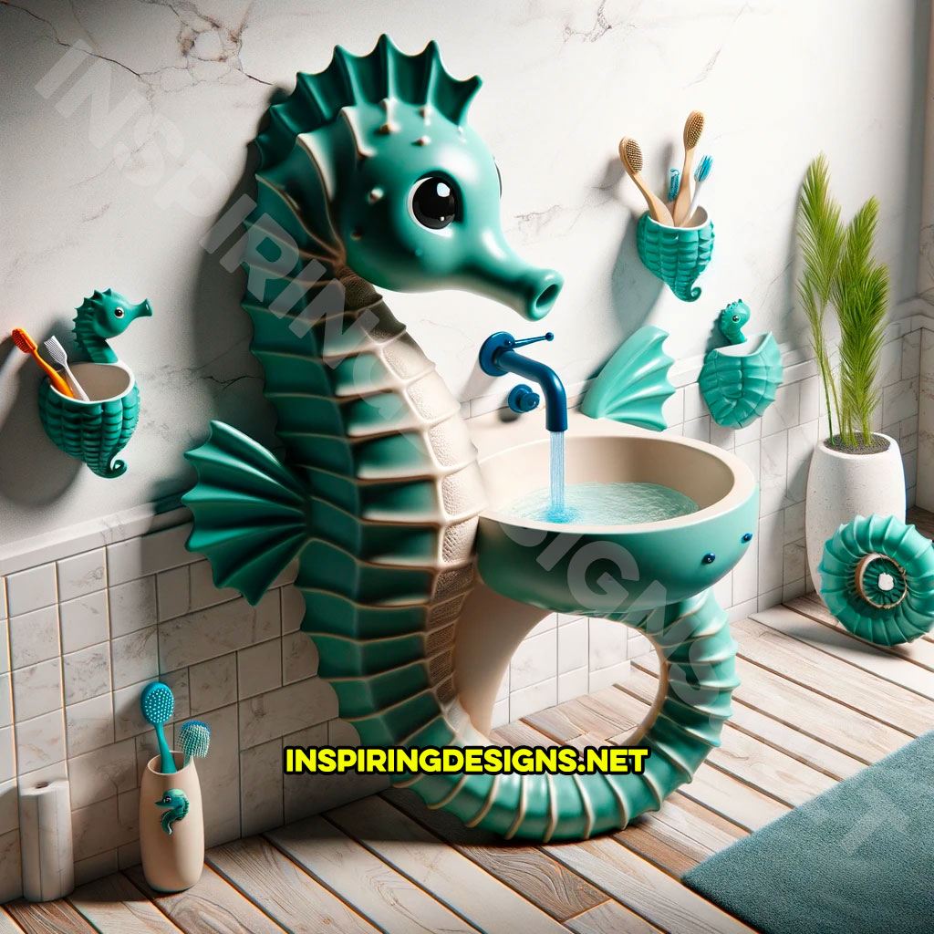 Sea Creature Sinks - Seahorse Kids Sink