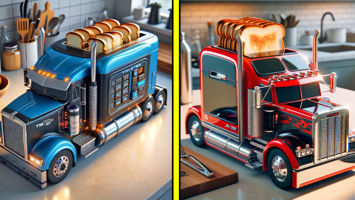 These Semi-Truck Toasters Are the Ultimate Kitchen Upgrade for Truck Lovers