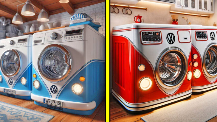 These Volkswagen Bus Washer and Dryer Sets Will Have You Spinning Back To The 60’s