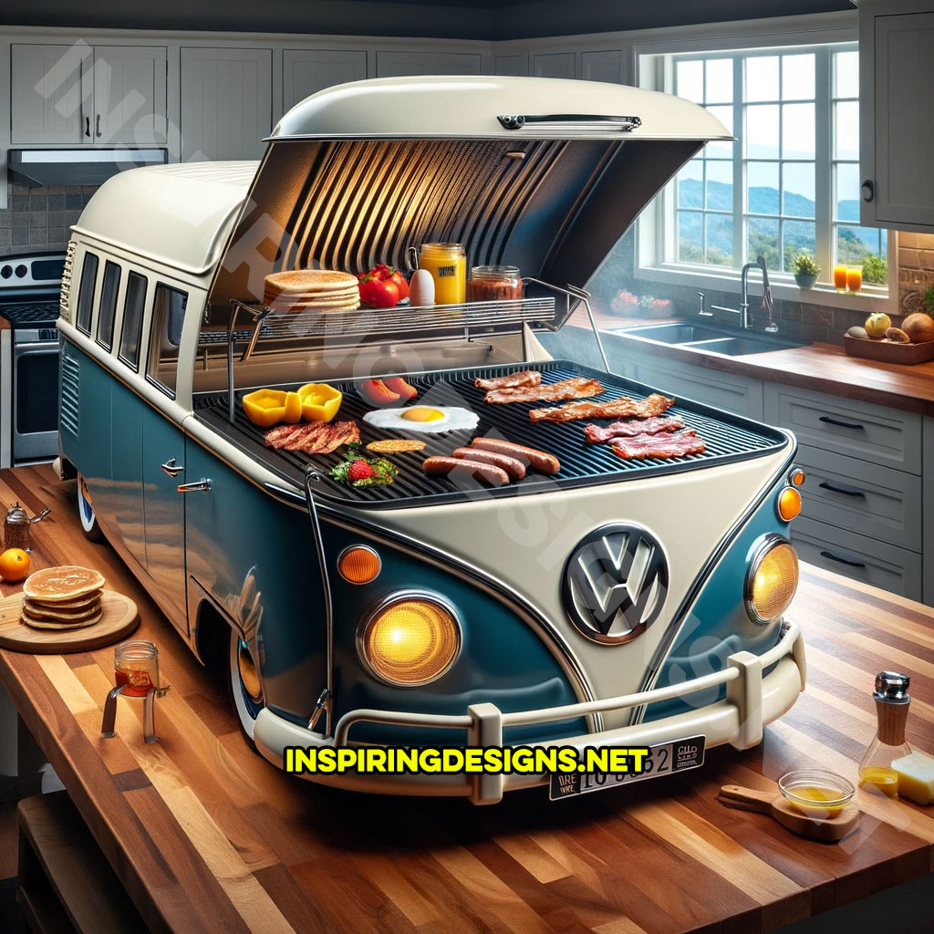 Volkswagen Bus Breakfast Station Flat Top Grill