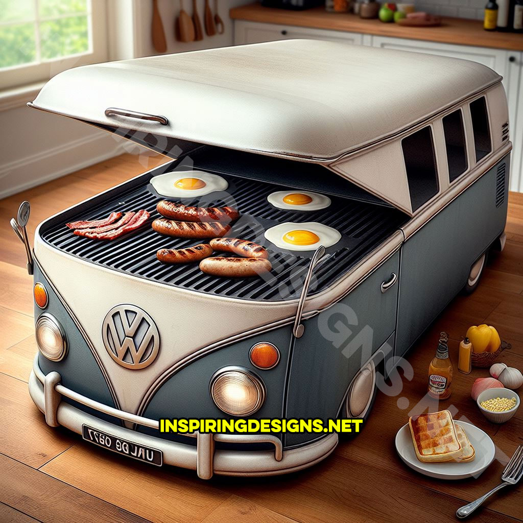 Volkswagen Bus Breakfast Station Flat Top Grill