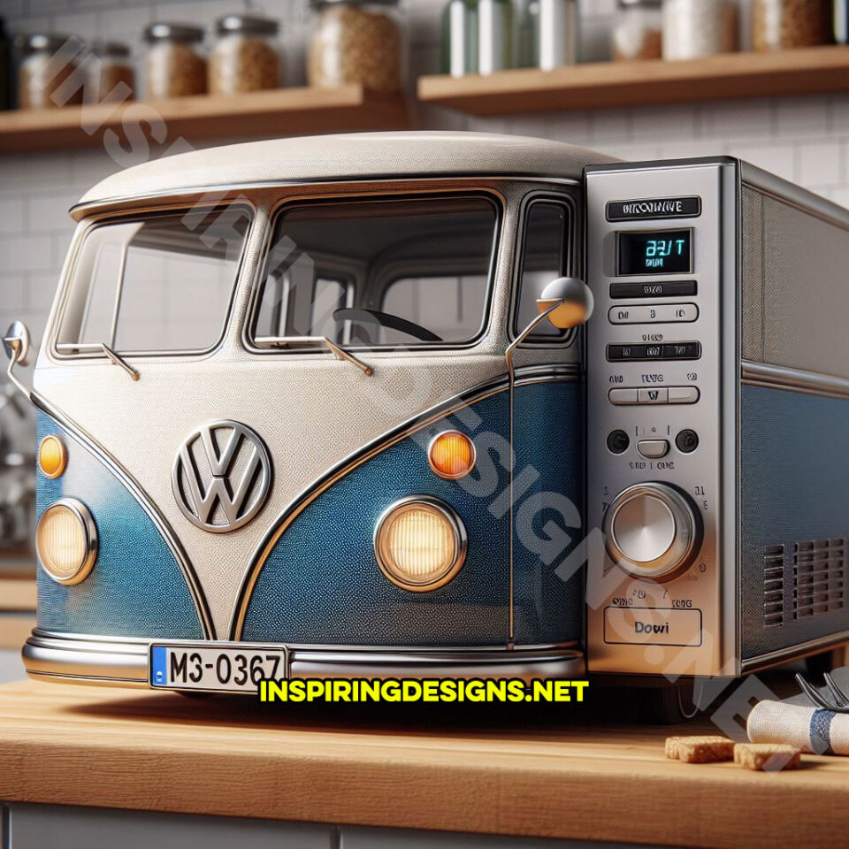 These Volkswagen Bus Microwaves Turn Meal Prep Into a Groovy Experience ...