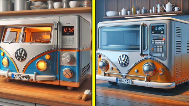 These Volkswagen Bus Microwaves Turn Meal Prep Into a Groovy Experience