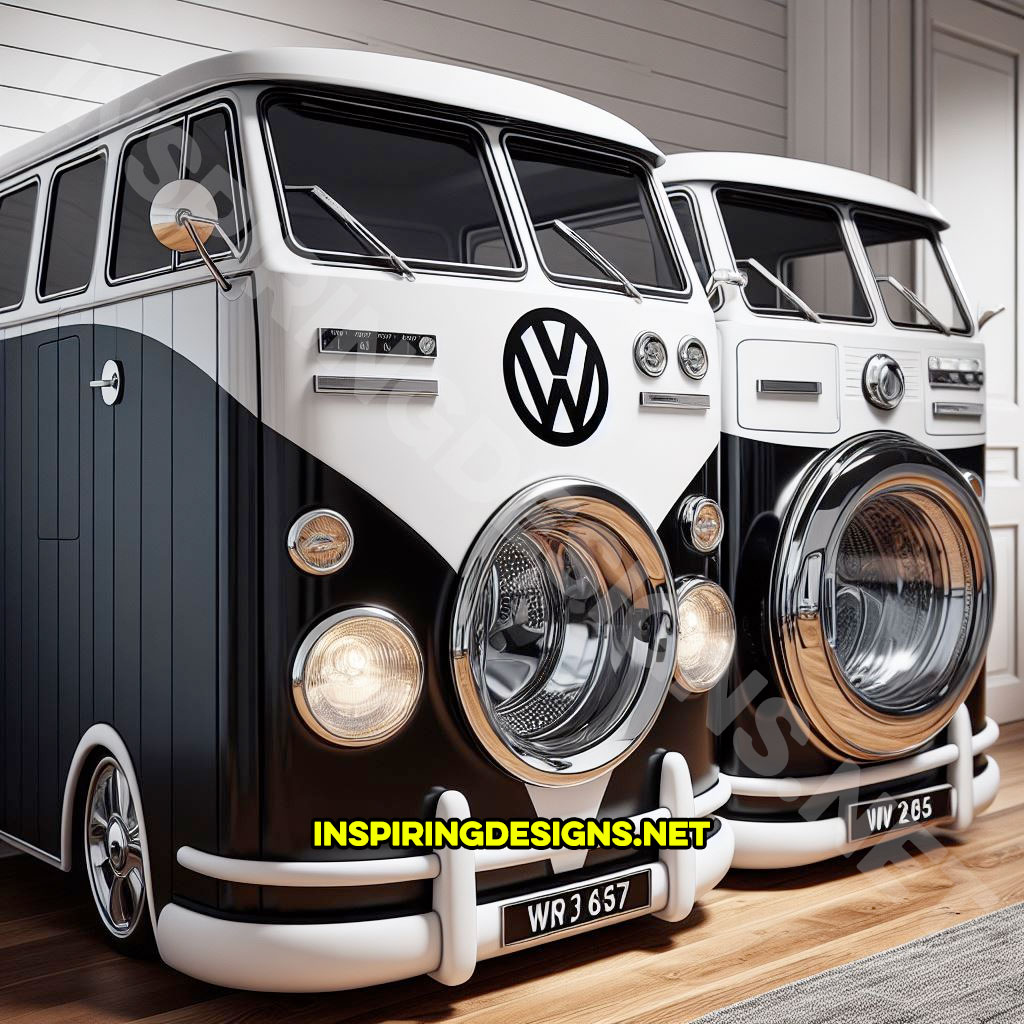 Volkswagen Bus Washer and Dryer Set