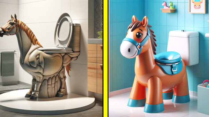These Horse Toilets Are Trotting into Trendy Farmhouse Bathrooms Everywhere