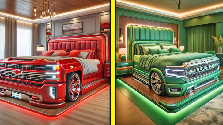 These Pickup Truck Shaped Beds Are the Ultimate Sleep Machines for Truck Lovers
