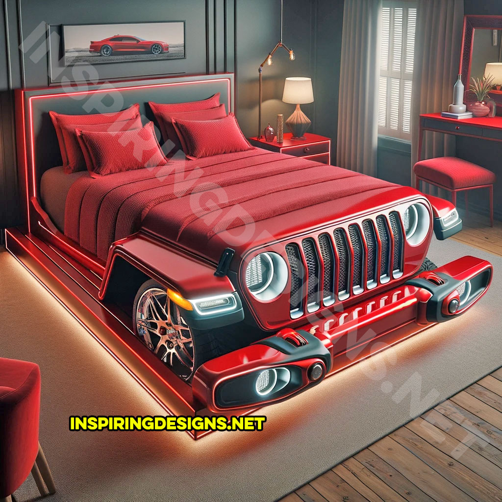 Pickup Truck Shaped Beds - Jeep inspired bed