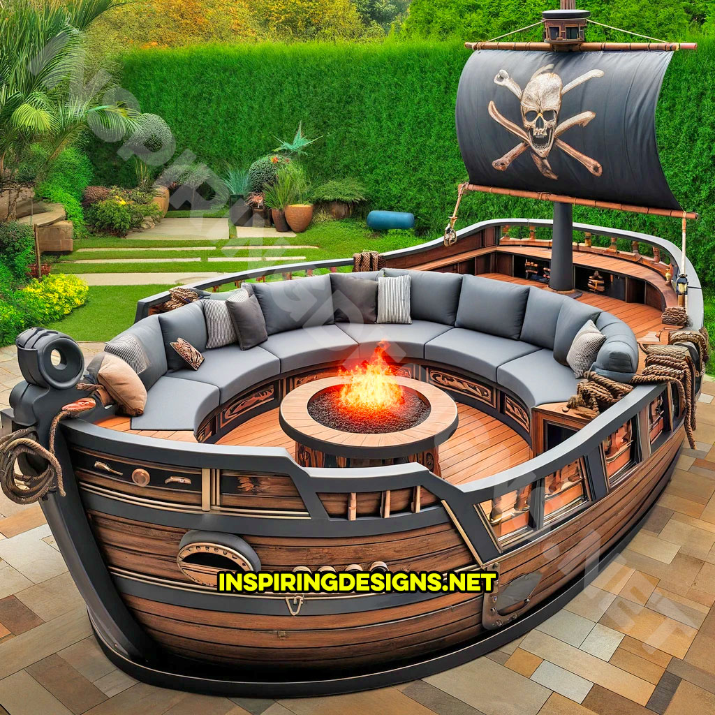 Pirate Ship Patio Conversation Sofas