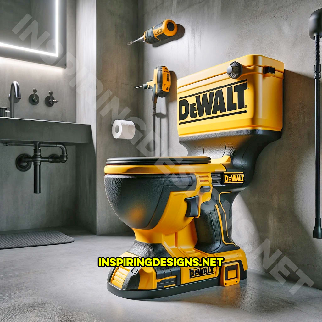 Power Tool Toilets - Dewalt drill toilet