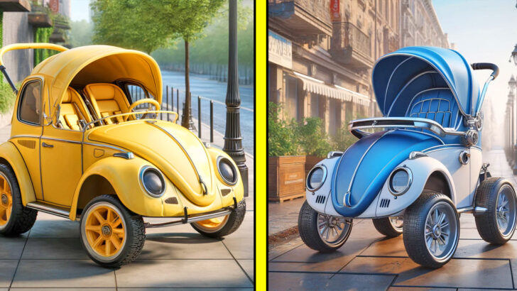 These Volkswagen Beetle Strollers Will Turn Your Walks Into a Retro Joyride