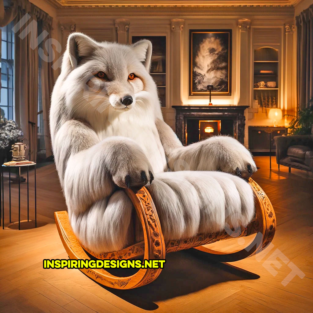 Giant animal shaped rocking chairs - Fox Rocking Chair
