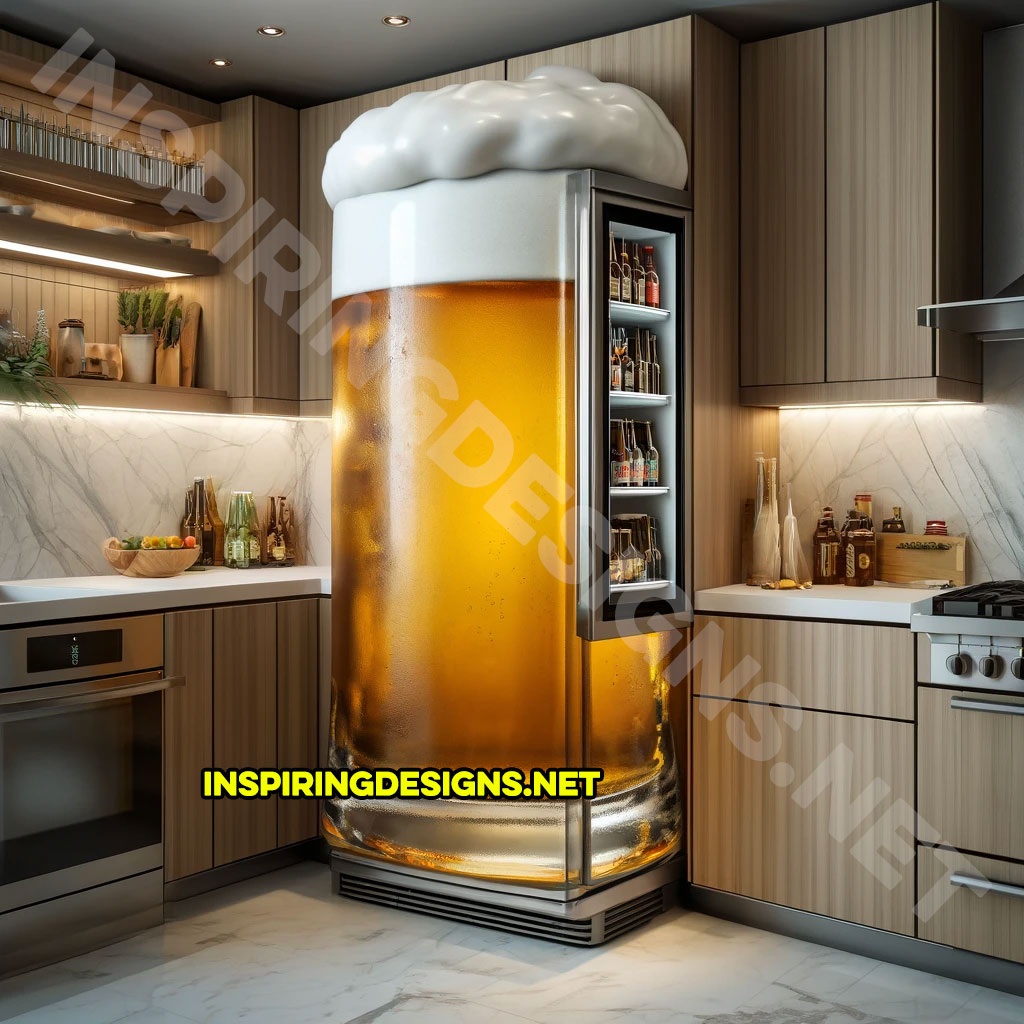 Beer Mug Shaped Refrigerator