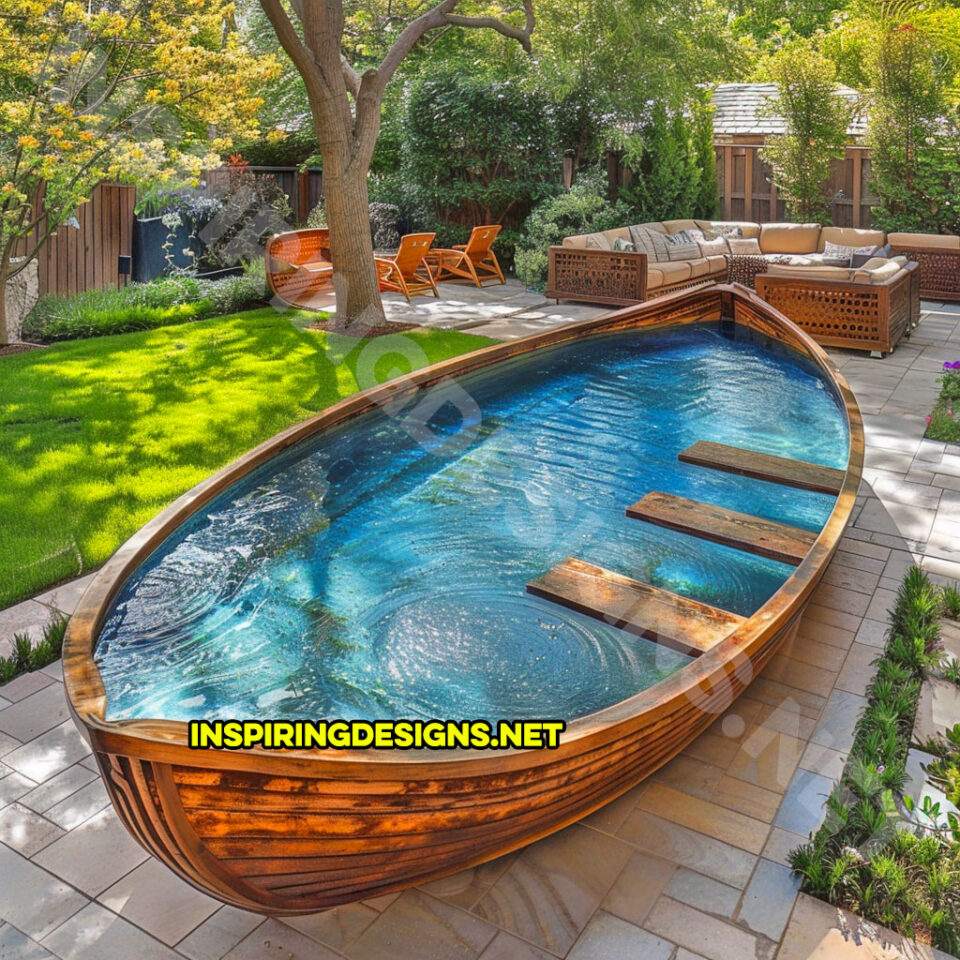 These Canoe Pools Will Transform Your Backyard into a Nautical Paradise ...