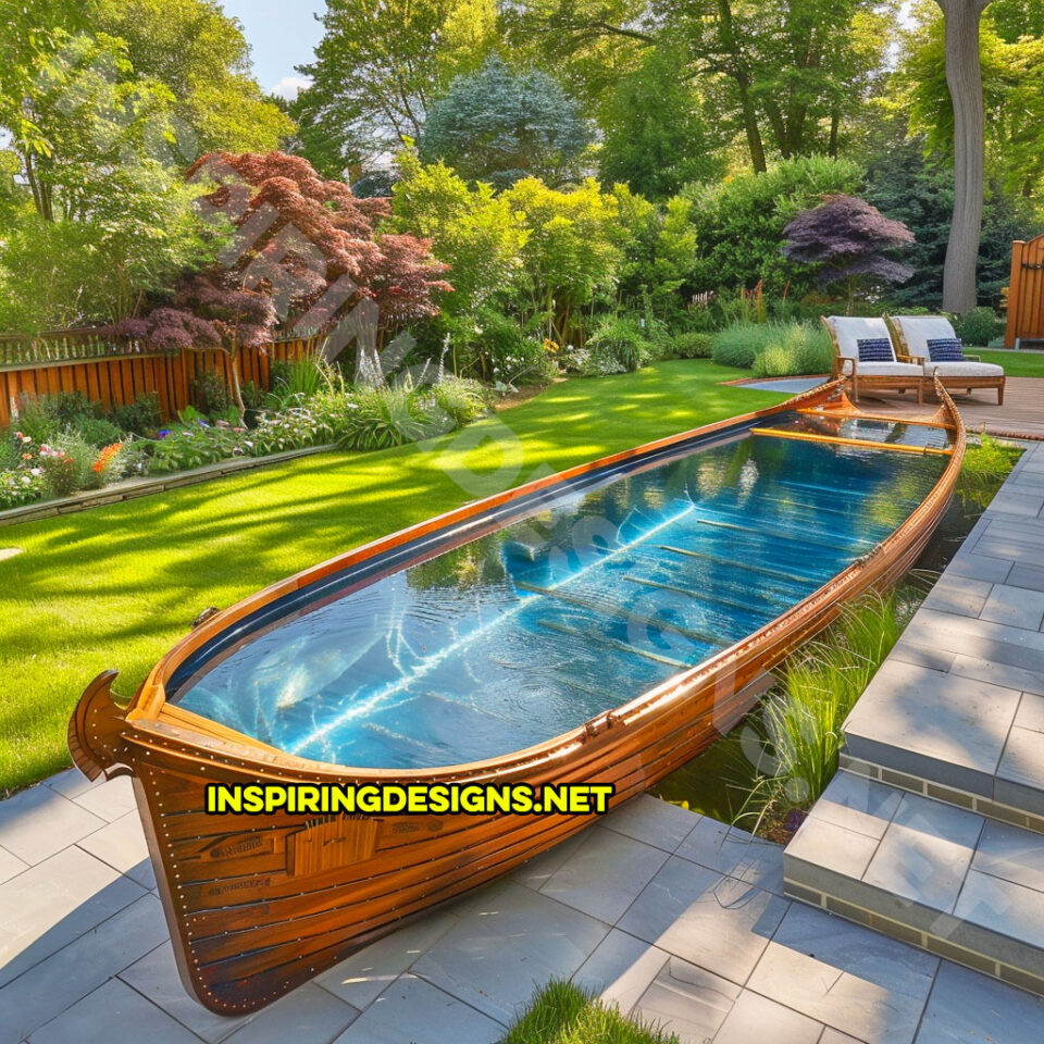 These Canoe Pools Will Transform Your Backyard into a Nautical Paradise ...