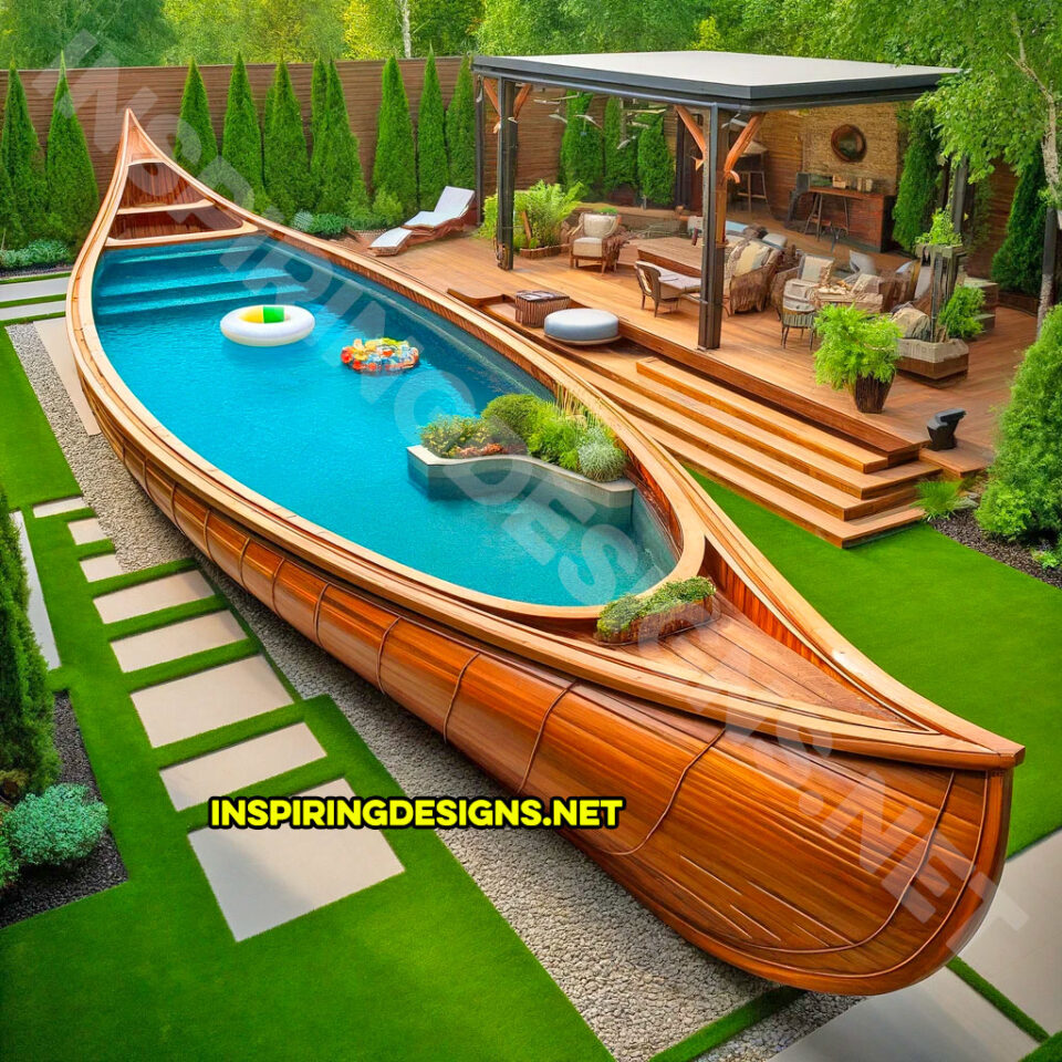 These Canoe Pools Will Transform Your Backyard into a Nautical Paradise ...