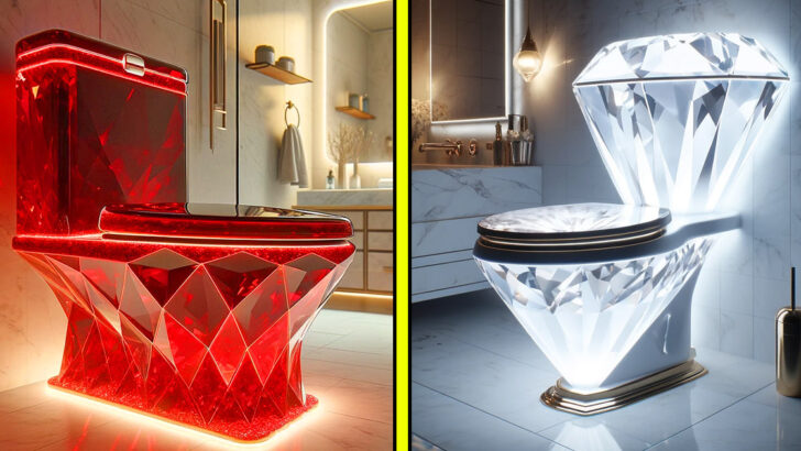 These Diamond Toilets Are the Ultimate Bathroom Statement Pieces