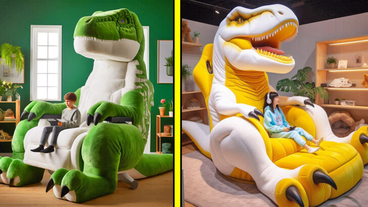 These Giant Dinosaur Gaming Chairs Will Transform Your Room into a Prehistoric Playground