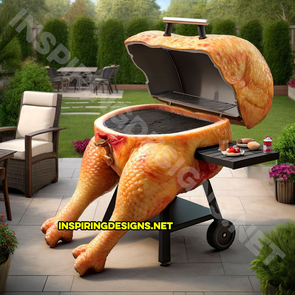 Food Shaped BBQs - Chicken Shaped Barbecue Grill