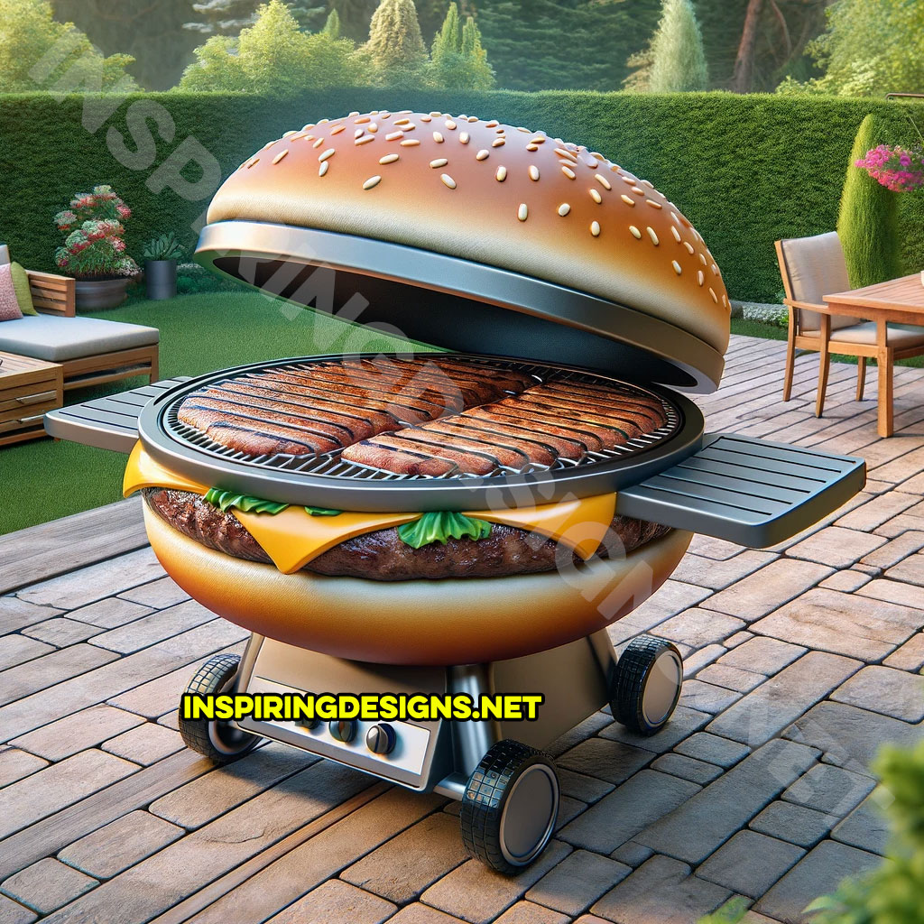 Food Shaped BBQs - Cheeseburger Shaped Barbecue Grill