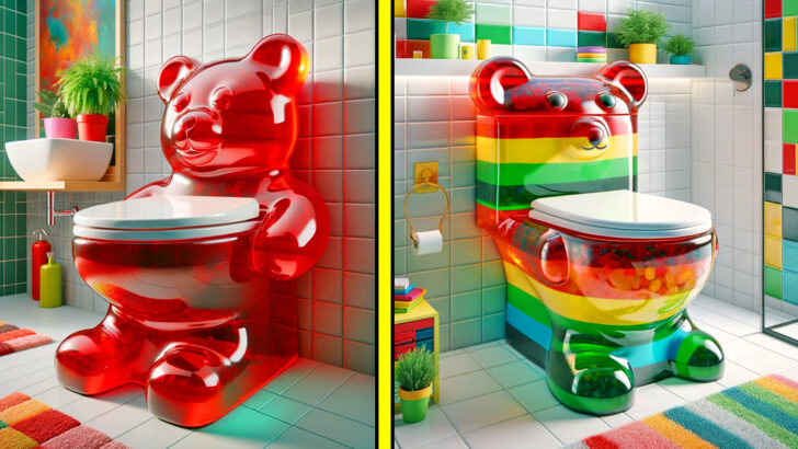 These Gummy Bear Toilets Will Sweeten Up Your Bathroom Décor