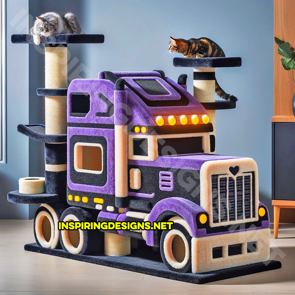 Semi-Truck Cat Trees