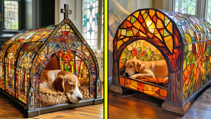 These Stained Glass Dog Beds Will Make Your Pooch Feel Like Royalty