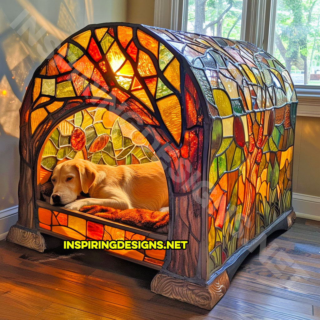 Stained Glass Dog Beds