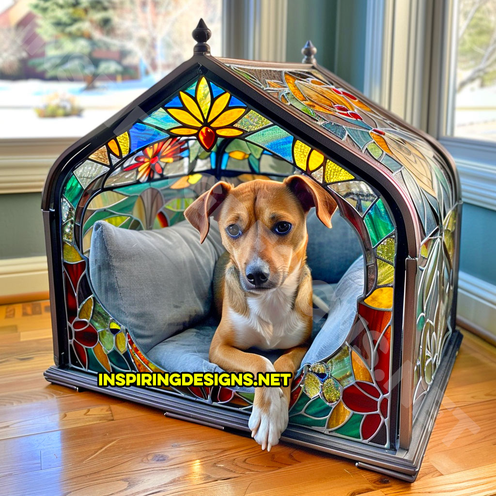 Stained Glass Dog Beds