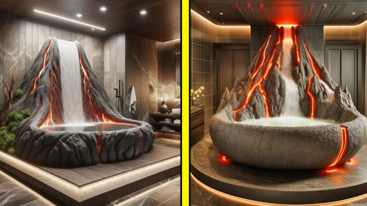 These Volcano Bathtubs Erupt Your Bathroom with Style and Charm