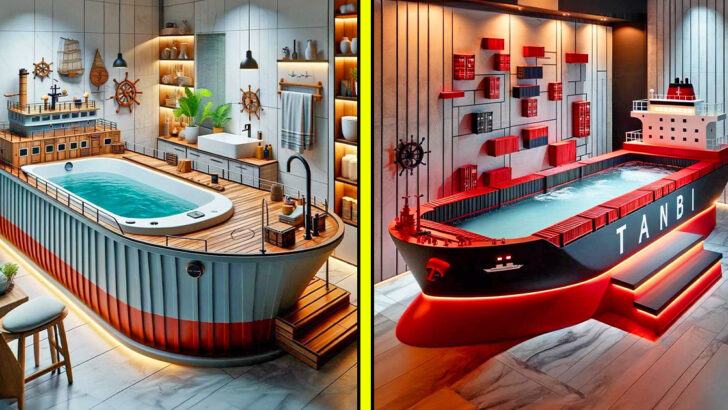 These Cargo Ship Bathtubs Will Make You Feel Like a Captain During Bath-time