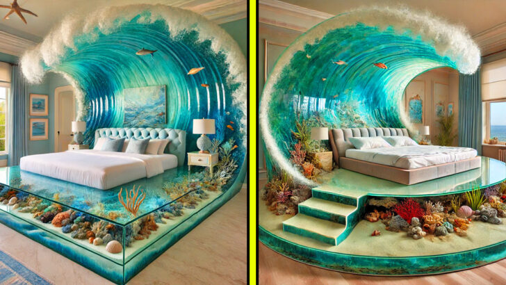 These Epoxy Wave Beds Will Make You Feel Like You’re Sleeping in the Ocean