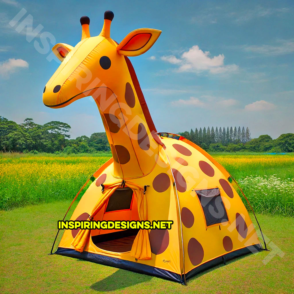 giraffe shaped camping tent