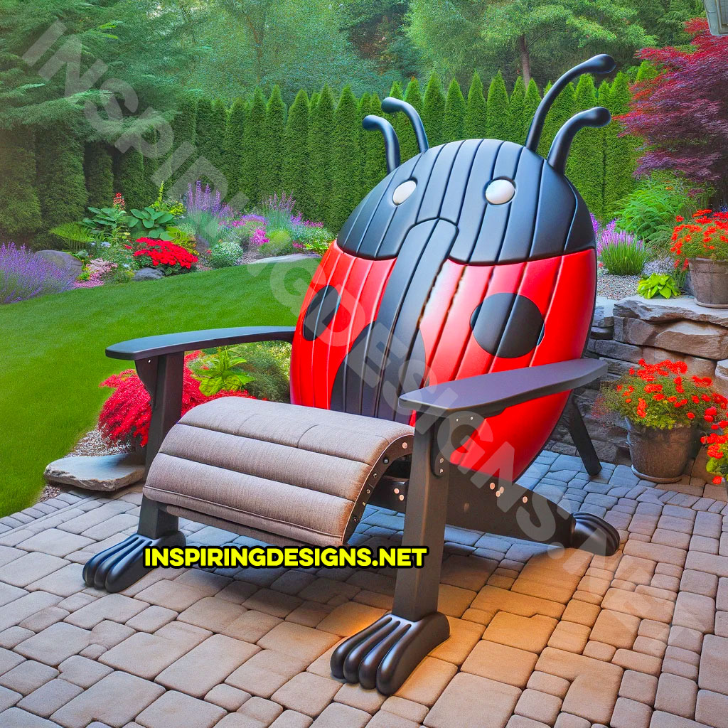 Insect Shaped Patio Chairs - outdoor ladybug chair