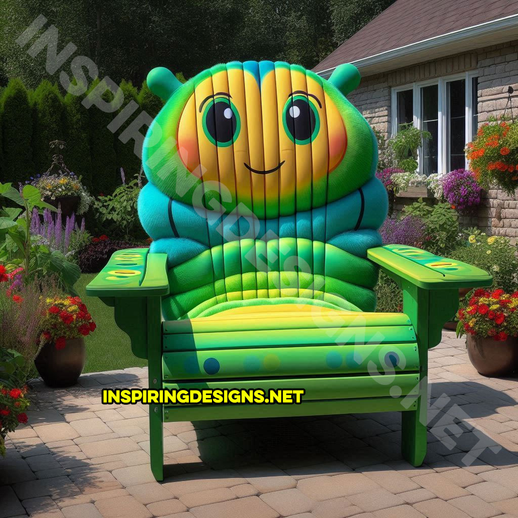 Insect Shaped Patio Chairs - outdoor caterpillar chair