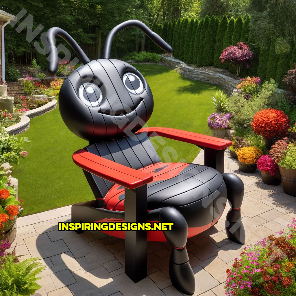 Insect Shaped Patio Chairs - outdoor ladybug chair