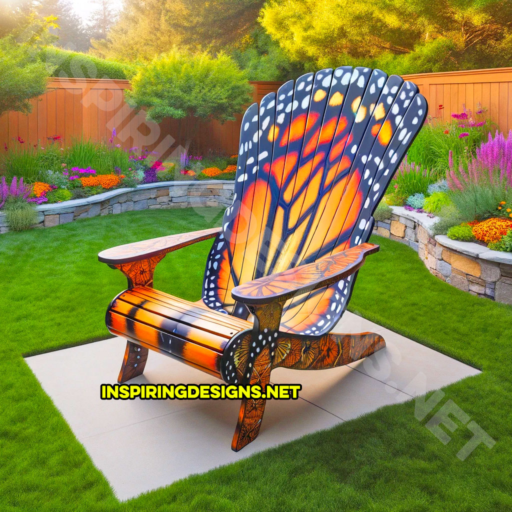Insect Shaped Patio Chairs - outdoor monarch butterfly chair