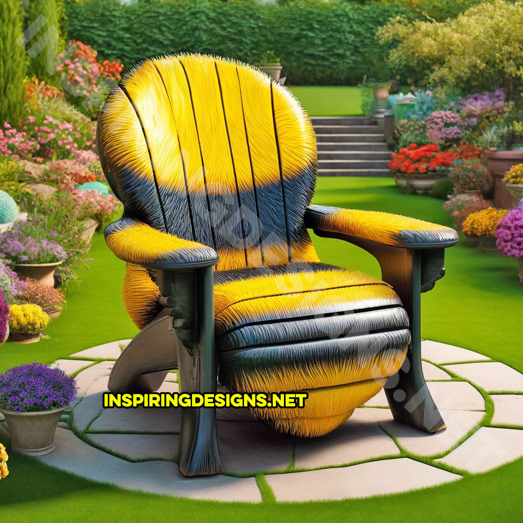 Insect Shaped Patio Chairs - outdoor bee chair