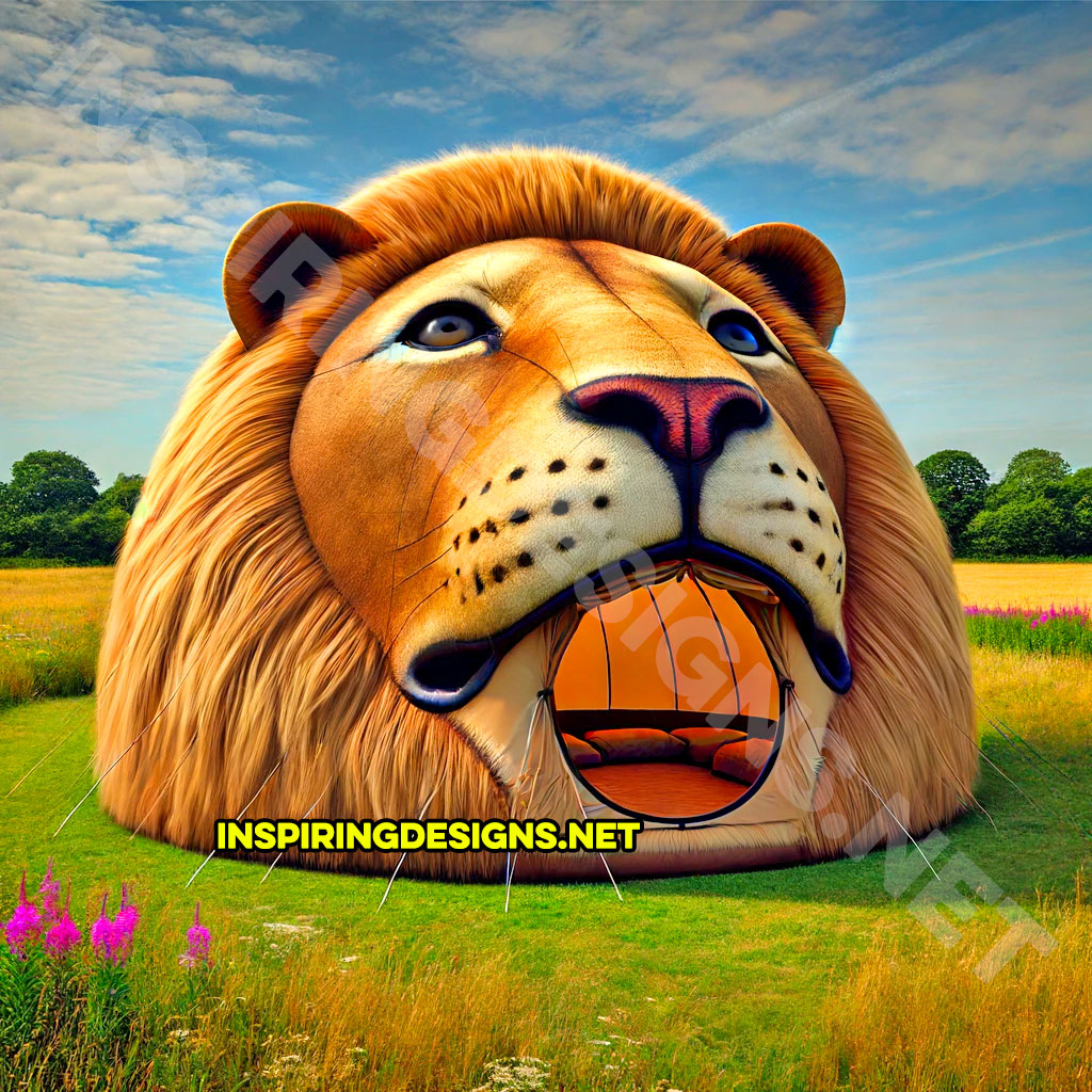 lion shaped camping tent
