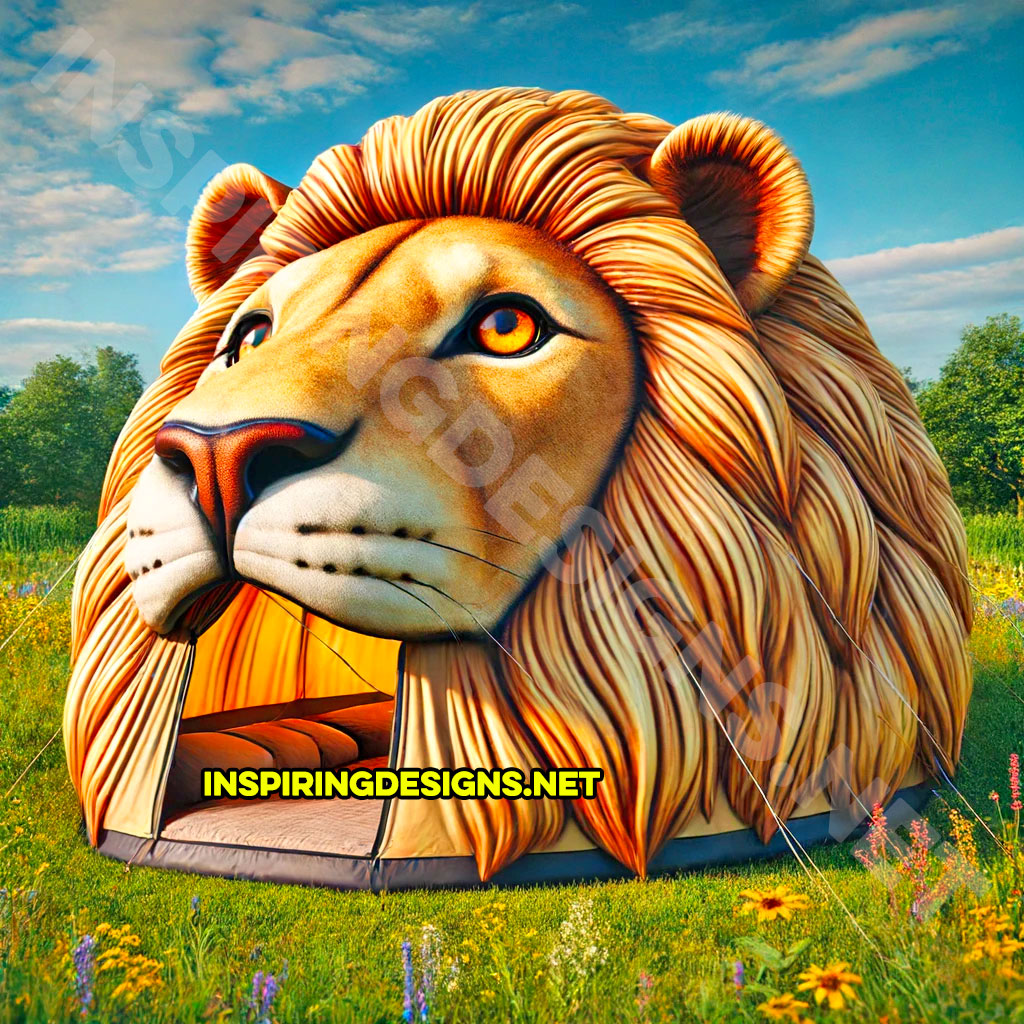 lion shaped camping tent