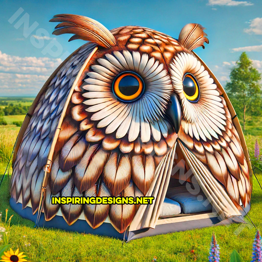 owl shaped camping tent