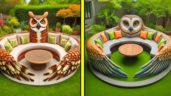 These Owl Patio Conversation Sofas Will Make Your Backyard a Hoot!