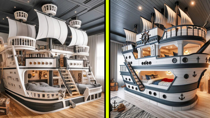 These Pirate Ship Bunk Beds Make Bedtime an Epic Voyage