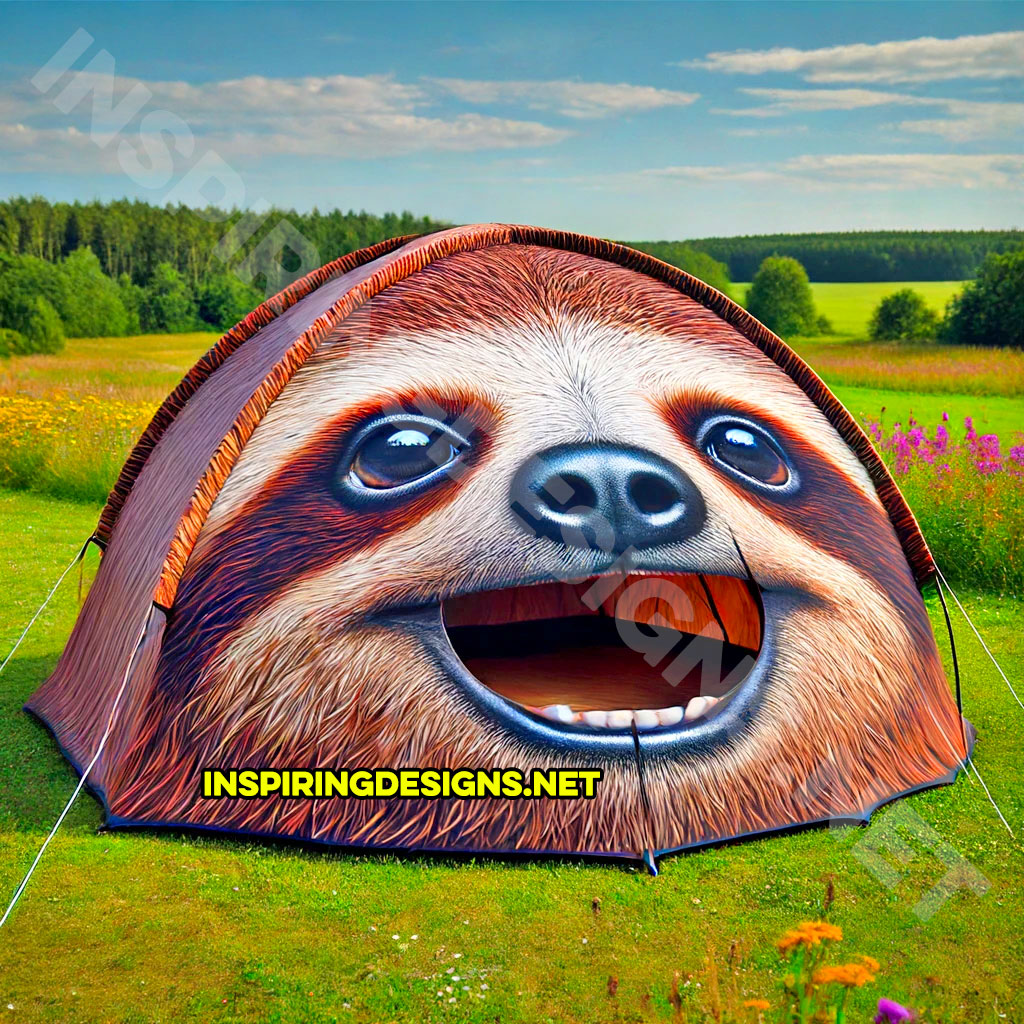 sloth shaped camping tent