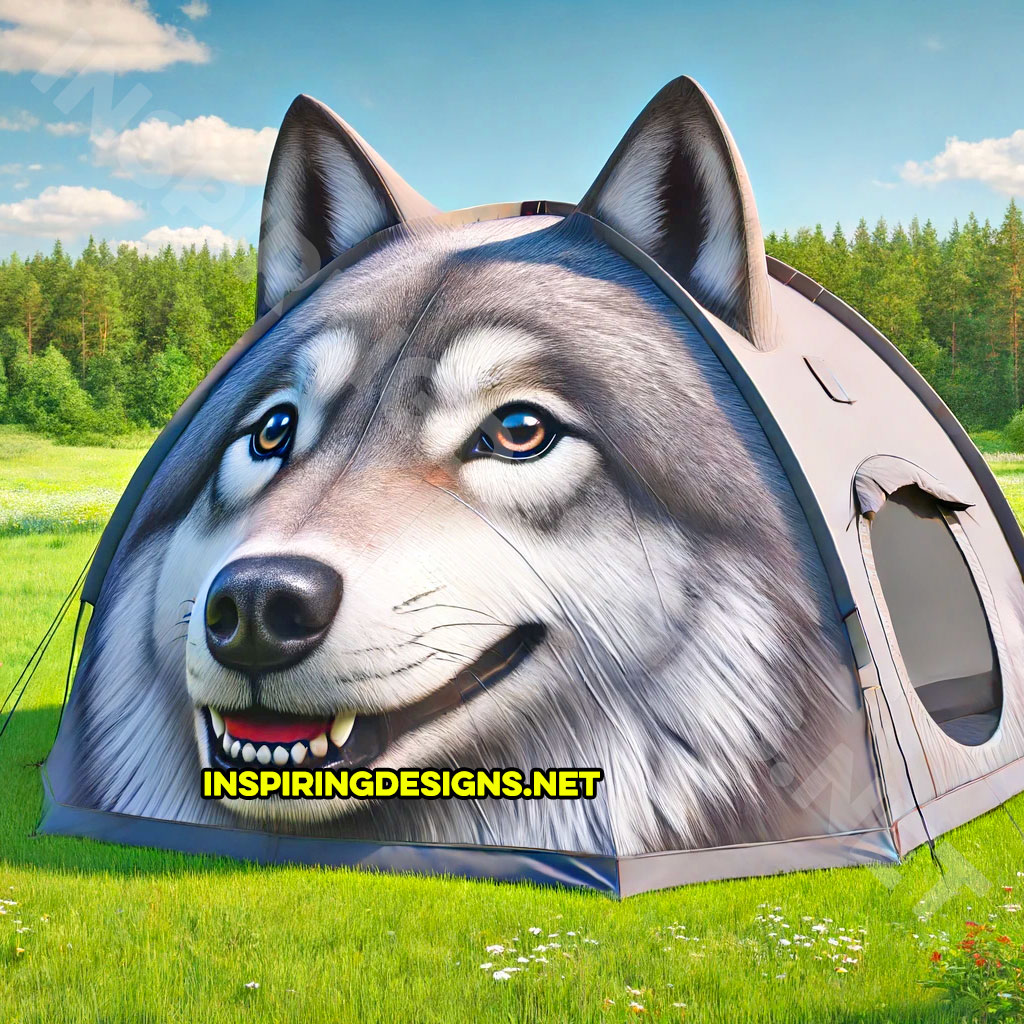 wolf shaped camping tent