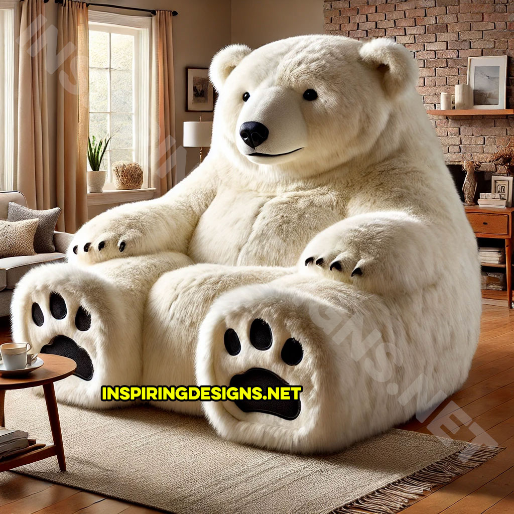 Animal Recliners - Polar Bear Shaped Recliner