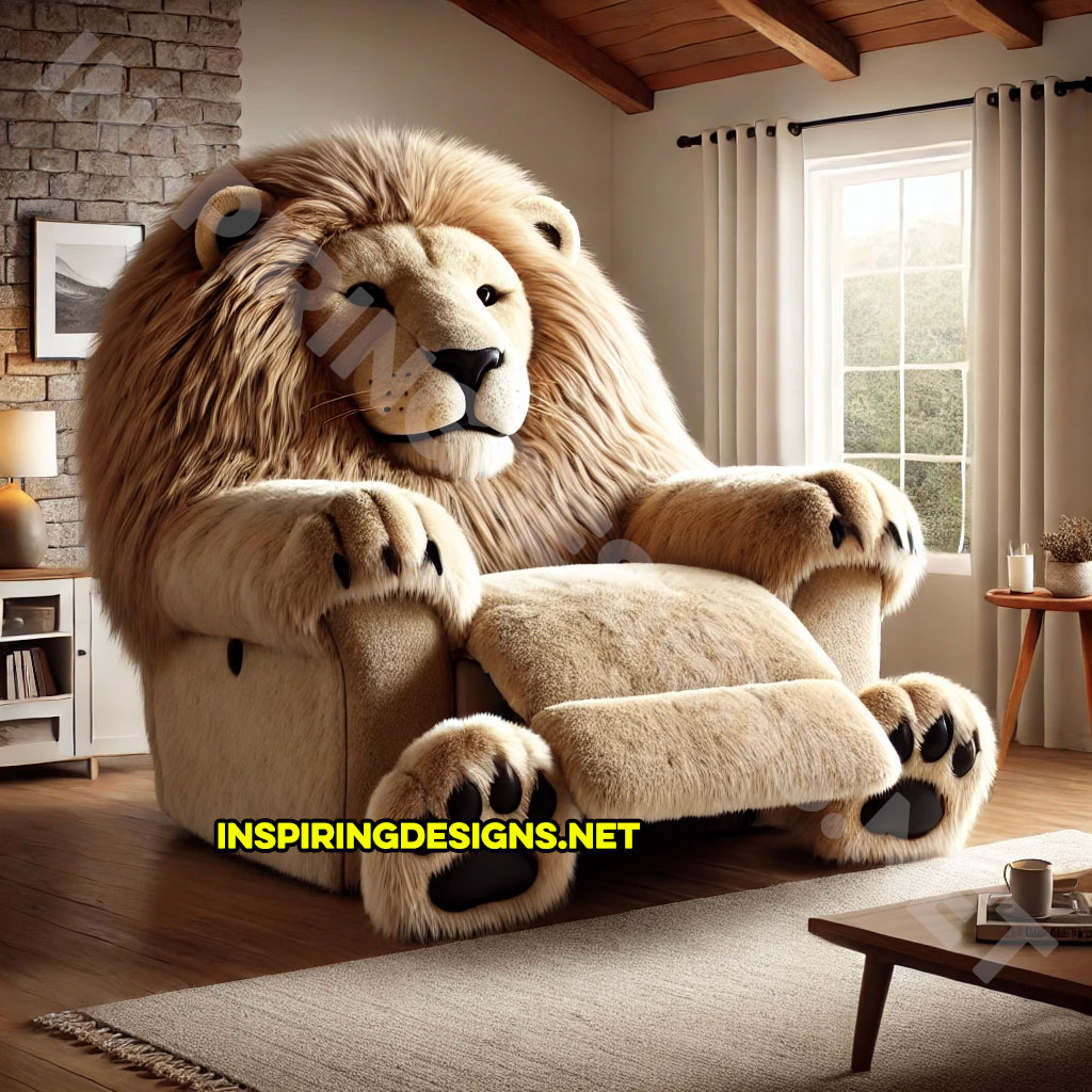 Animal Recliners - Lion Shaped Recliner