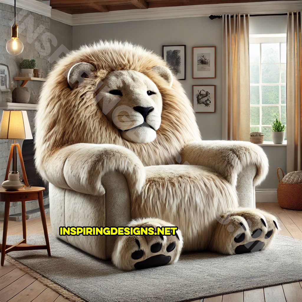 Animal Recliners - Lion Shaped Recliner